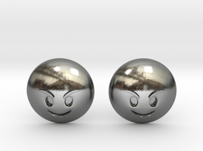 Evil Smile Emoji 3d printed 