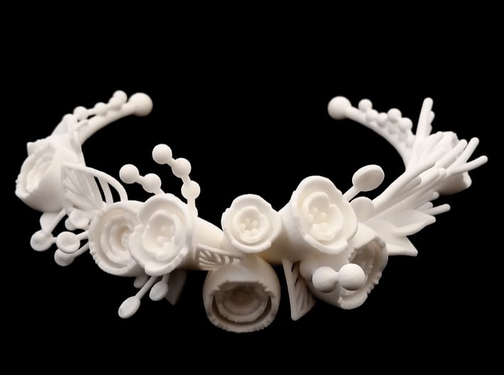 Botanical Statement Necklace 3d printed Front