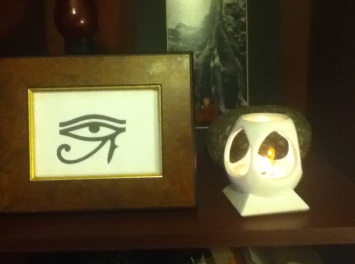 Mystic Altar Oil Lamp "Phi" 3d printed The Pharoahs of Egypt venerated Phi as the prime scision.