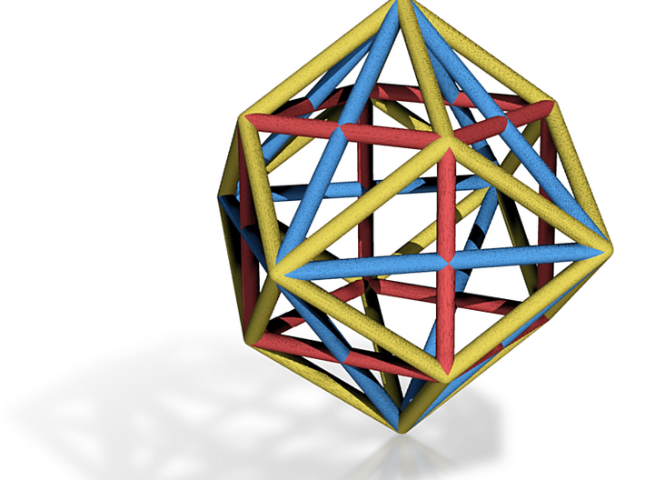 Rhombic Dodecahedron 3d printed