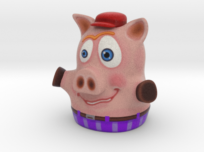 Three Little Pigs Puppet 001 3d printed 
