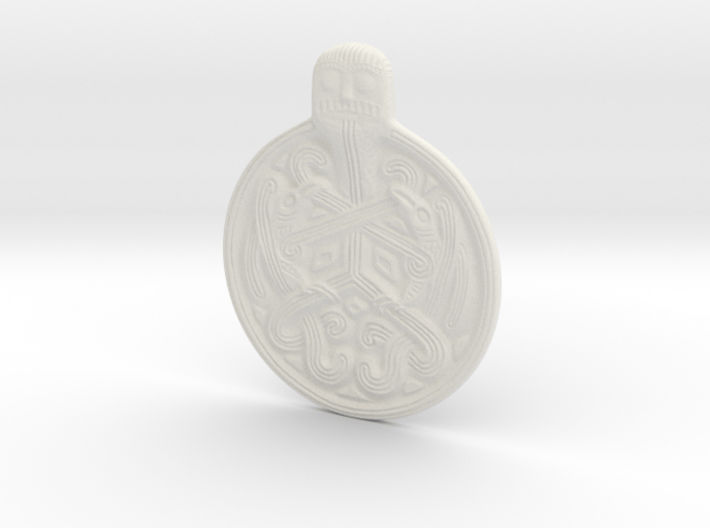 Odin Medallion 3d printed 