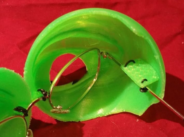 Pepe the Frog Holloween Costume Eyeglasses Tie-on 3d printed 