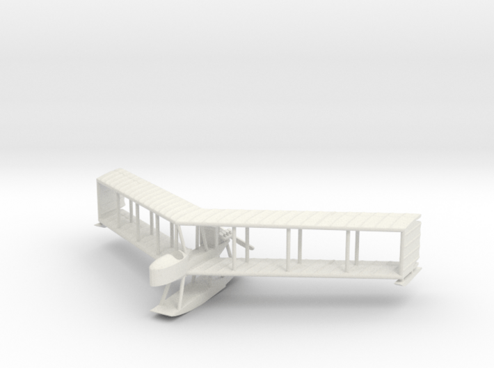 Burgess-Dunne Hydro Biplane, 1:100 Scale 3d printed 