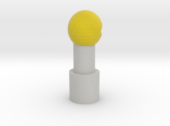 Pac-Man Pencil Topper 3d printed