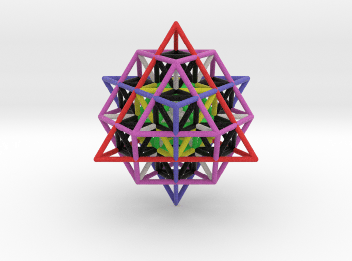 Sacred Geometry: IVM 64 Tetrahedron Grid 3d printed 