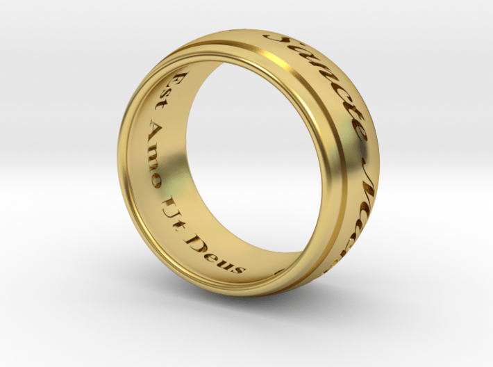 Saint Michaels Ring Size 9  3d printed 