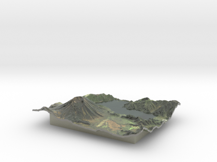 Mt. Nantai Map, Japan 3d printed 
