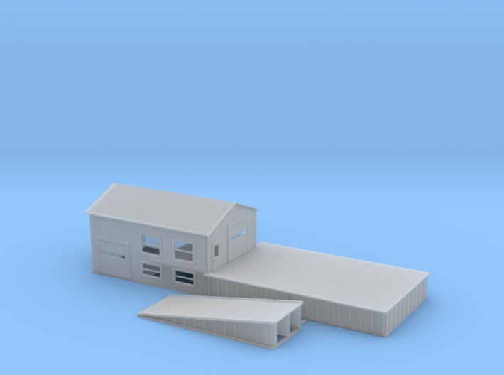 Loading Dock Z Scale 3d printed loading dock z scale