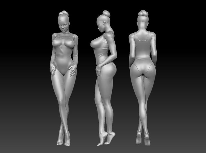 Sexy Girl-021 Scale 1/12 3d printed