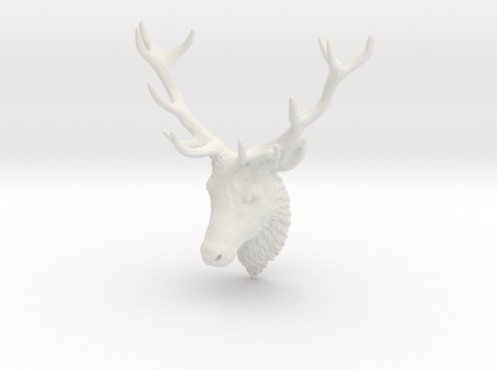 Deer Head Wall Mount 3d printed 