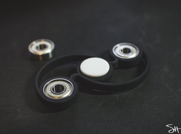 Bearing Cap for Fidget Spinner - Skateboard Size 3d printed In the Fidget Spinner