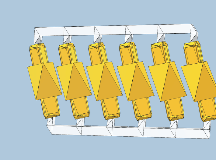Yellow-6-hypershort-sprued 3d printed