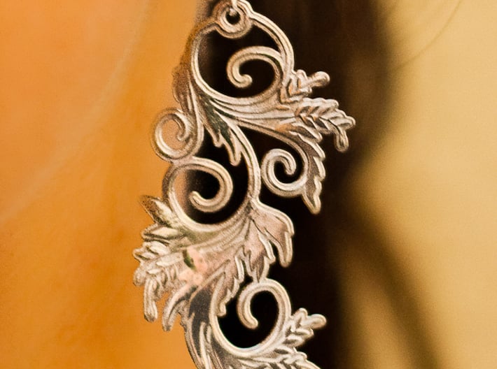 Blossom Earrings 3d printed Blossom earrings