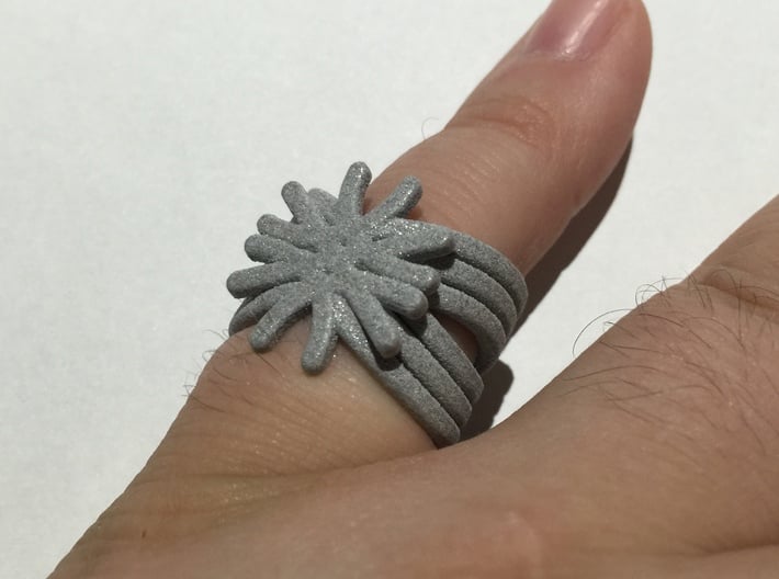 Quantum Wave Ring 3d printed