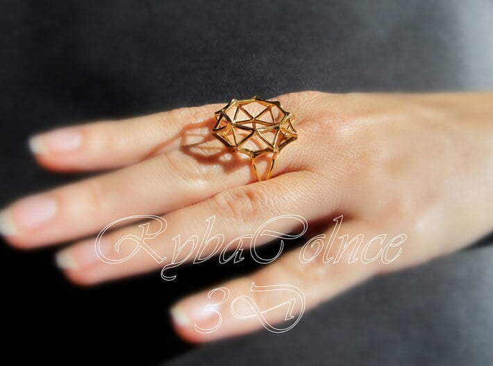 stopverf Oeganda Mantel Ring size 6 US (16.5 mm) (VD97ATBED) by rybacolnce