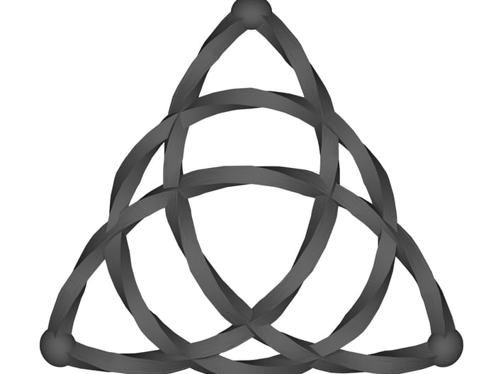 Triqeutra Celtic Knot - Large 3d printed Render