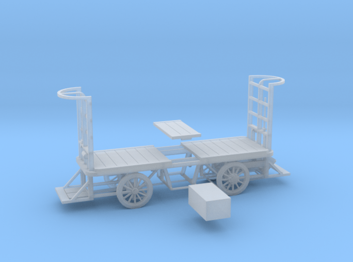 HO Scale (1/87) - Electric Baggage Cart 3d printed 