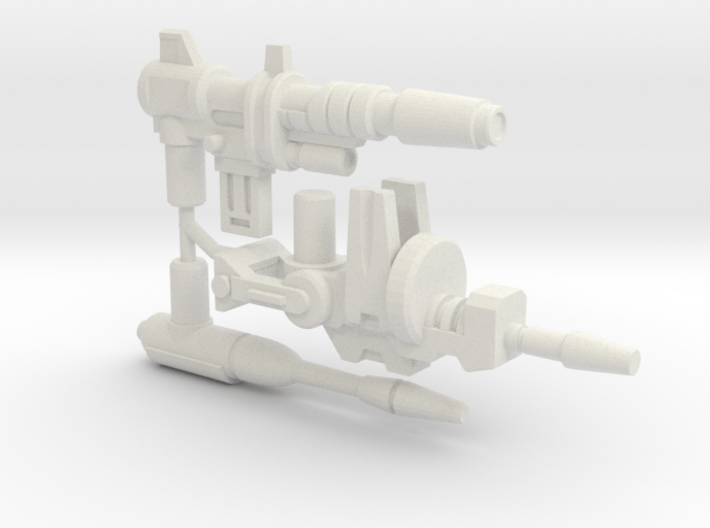 Titan Scout Arsenal, set of 3 Blasters (5mm) 3d printed 