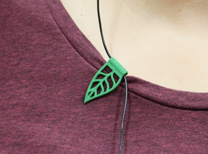 Leaf cable clip for headphones 3d printed headphone clip for running and workout