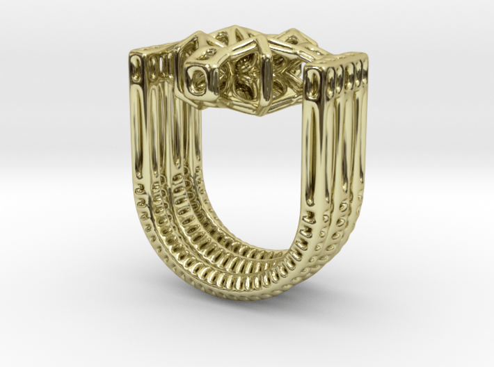 Tetrahedrical Ring 3d printed 