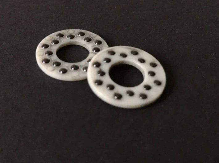 CoolSpin - Bottom Button only 3d printed Example of ball bearings