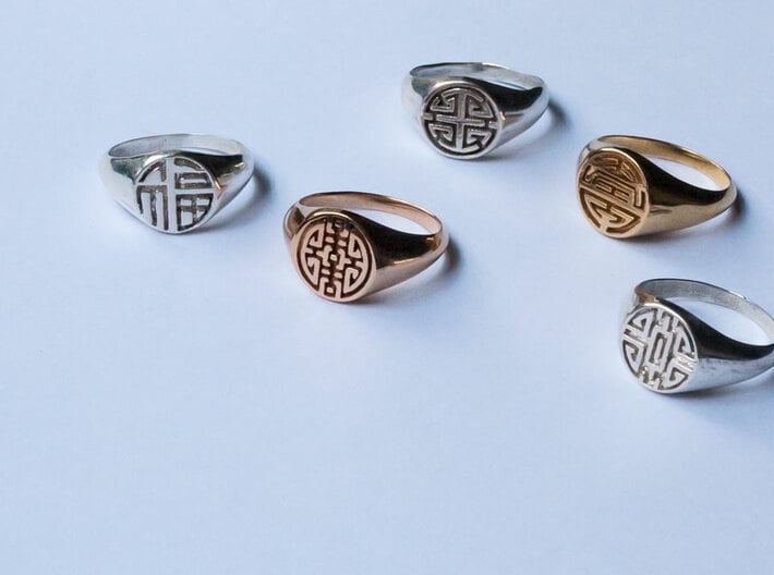 Fortune (Luck) - Lady Signet Ring 3d printed The Lady Signet Ring Collection