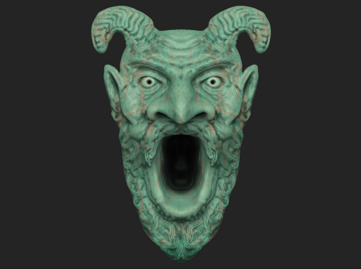 Tomb of Horrors Demon Face 3d printed