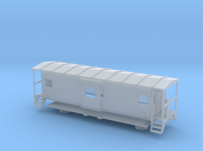 Bay Window Caboose - Zscale 3d printed 