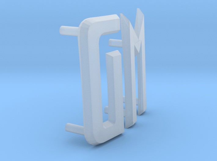 Futurliner GM letters 3d printed 