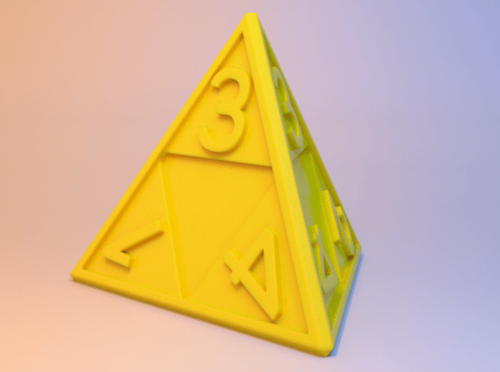 Triforce D4 3d printed