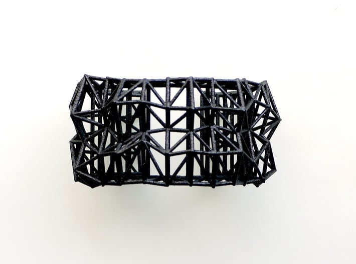 Faceted Cuff     3d printed 