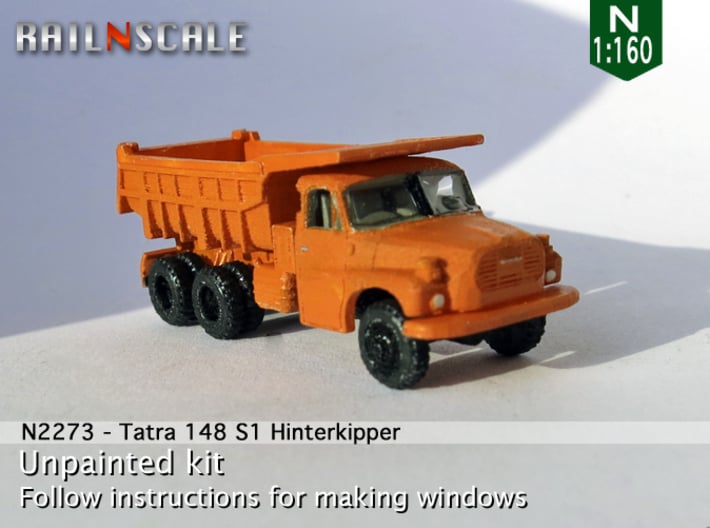 Tatra 148 S1 Hinterkipper (N 1:160) 3d printed 
