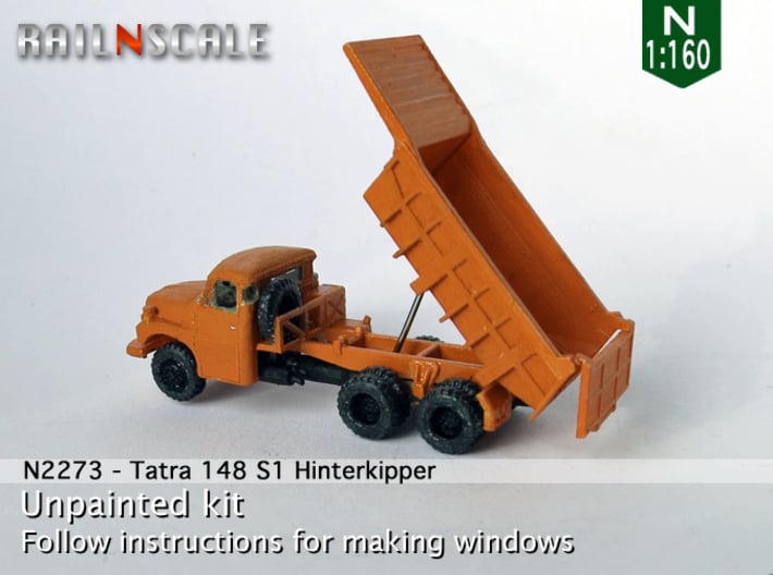 Tatra 148 S1 Hinterkipper (N 1:160) 3d printed 