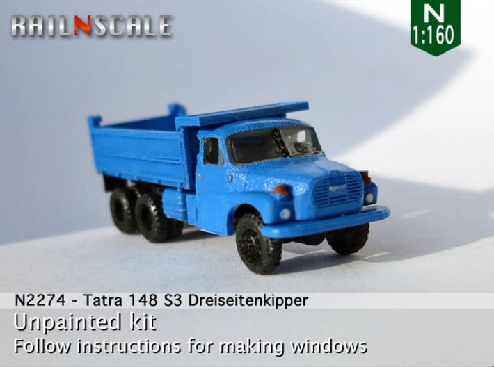 Tatra 148 S3 Dreiseitenkipper (N 1:160) 3d printed 