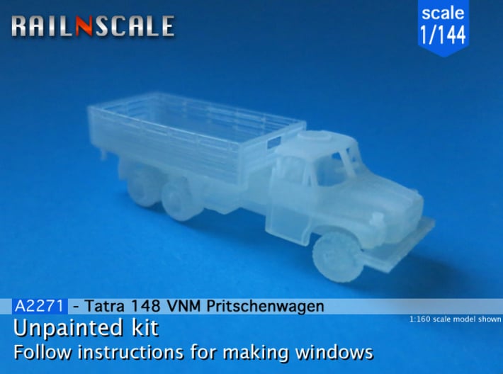 Tatra 148 VNM Pritschenwagen (1/144) 3d printed 