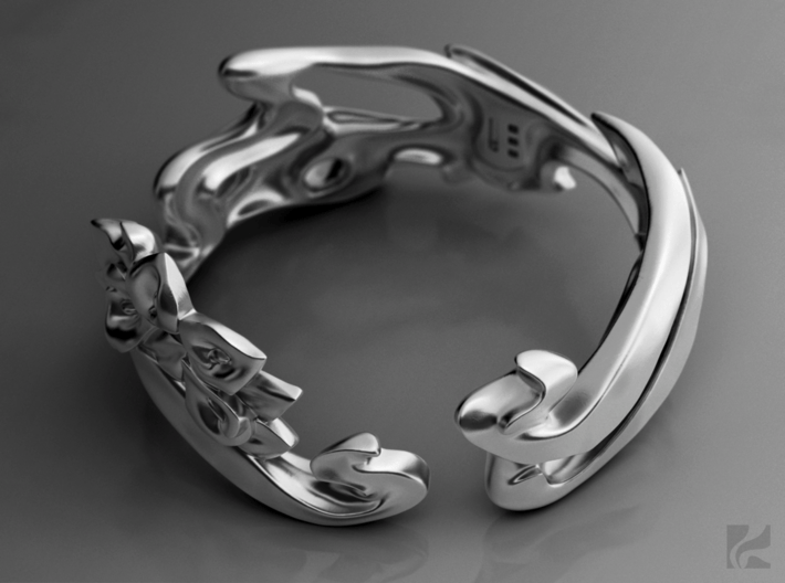 Calla Lilies Ring 3d printed Silver