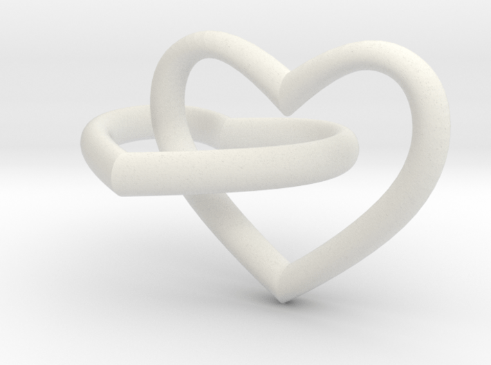 Two hearts 3d printed 