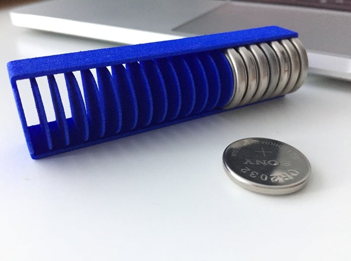 20 Coin Cell Battery Case 3d printed 