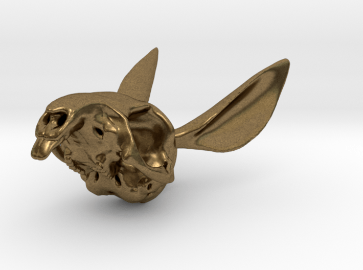 Easter Bunny Skull Pendant 3d printed 
