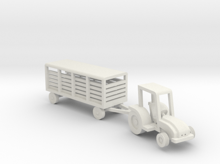 007A 1/144 Tractor & Trailer  3d printed 