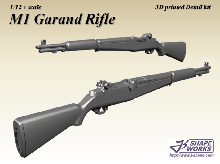 1/9 M1 Garand rifle 3d printed