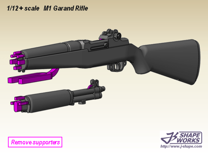 1/9 M1 Garand rifle 3d printed 