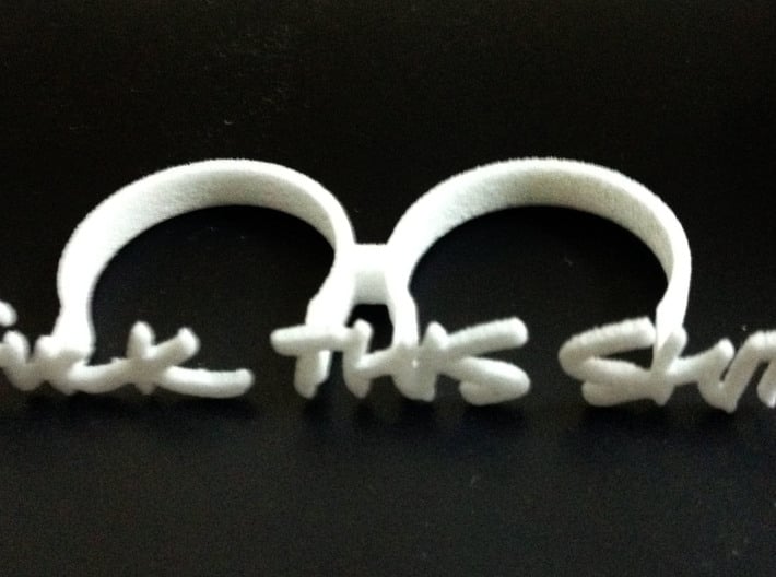 Fuck This Shit Ring 3d printed