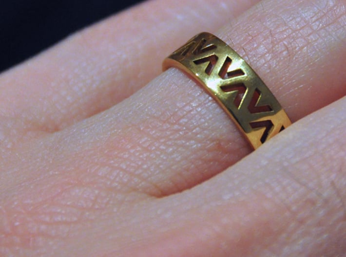 24 Caret Gold Ring (63mm) 3d printed