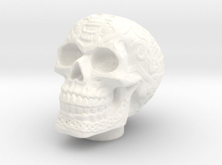 Skull Chuff Cap 3d printed 