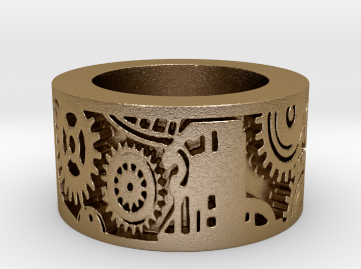 Gears  Ring Size 9 3d printed 