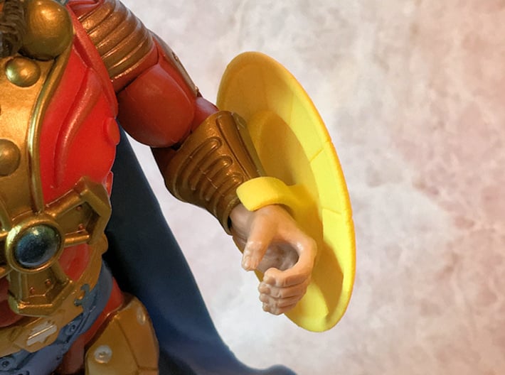 Randor's Shield (offset) 3d printed Printed in Yellow unpainted