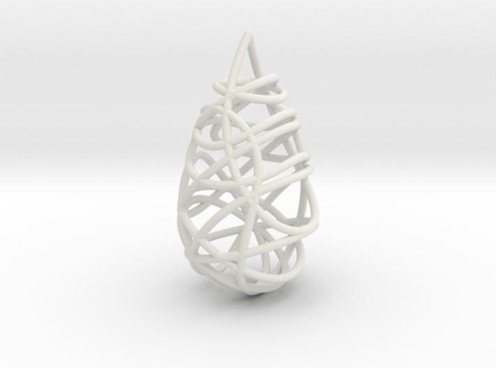 Intertwined Drop Pendant 3d printed