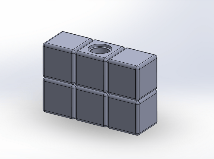 1x2x3 Rubiks Cube 3d printed